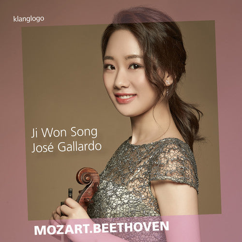 the album cover for Beethoven / Mozart - Ji Won Song Plays Mozart & Beethoven