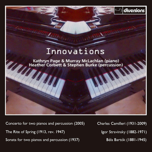 the album cover for Bartok / Mclachlan / Burke - Music for Two Pianos & Percussion