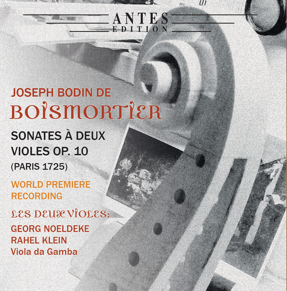 the album cover for Boismortier / Les Deux Violes - Sonates a Deux Violes 10