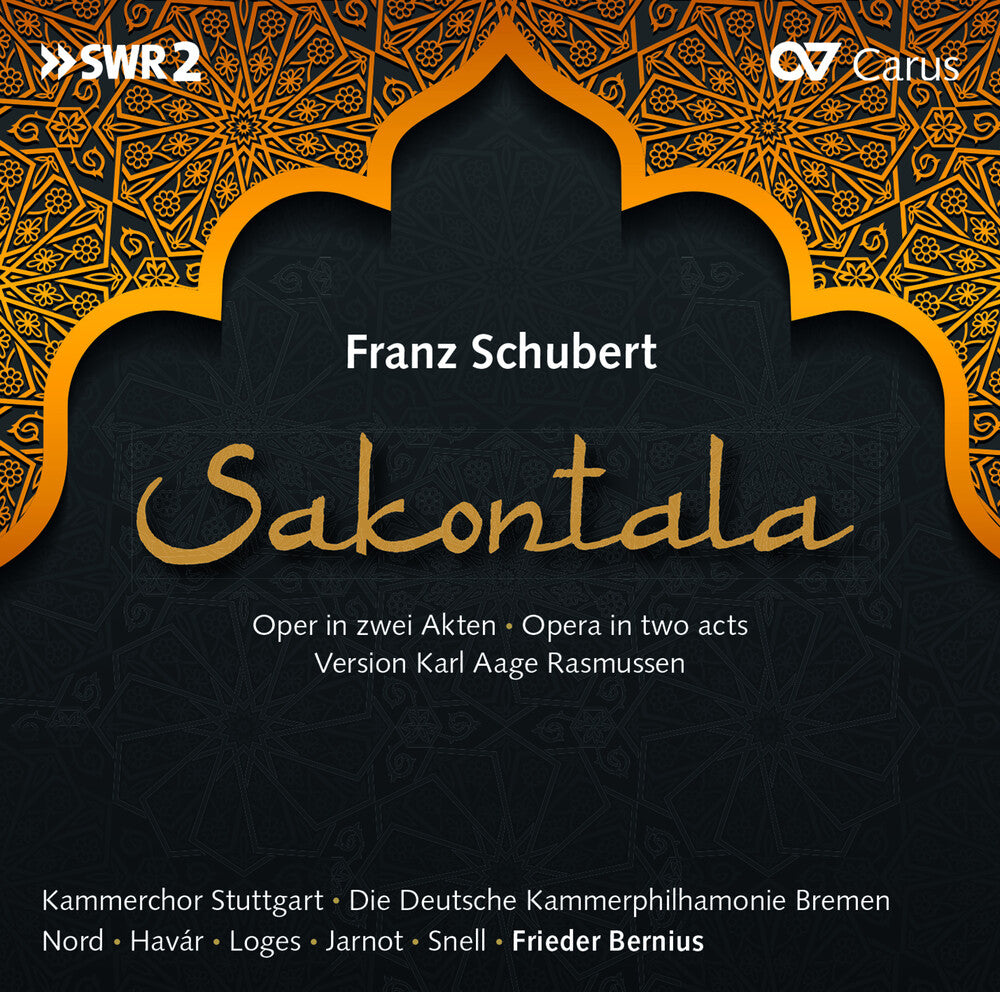the album cover for Schubert / Nold / Bernius - Sakontola
