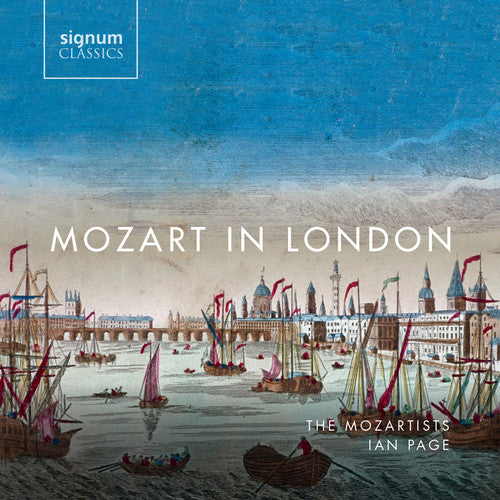 the album cover for J Bach C / Mozartists - Mozart in London