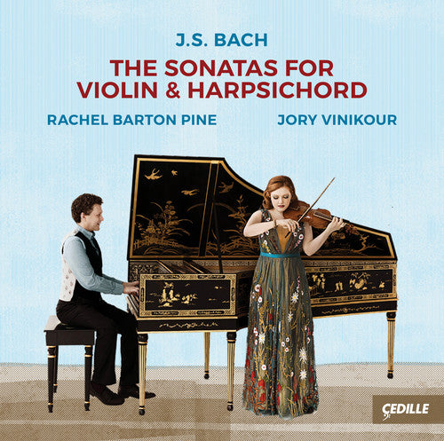 the album cover for J Bach S / Pine / Vinikour - Sonatas for Violin & Harpsichord