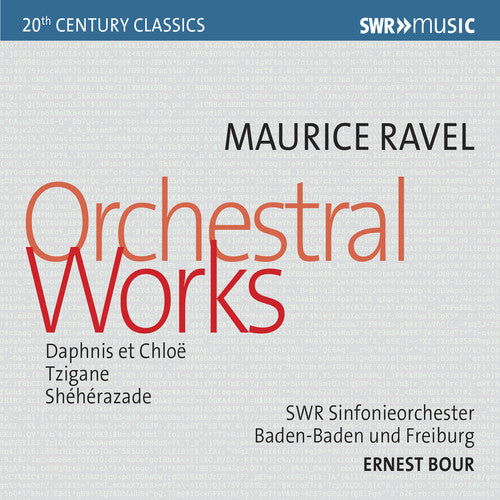 the album cover for Ravel / Auger / Carmirelli - Orchestral Works