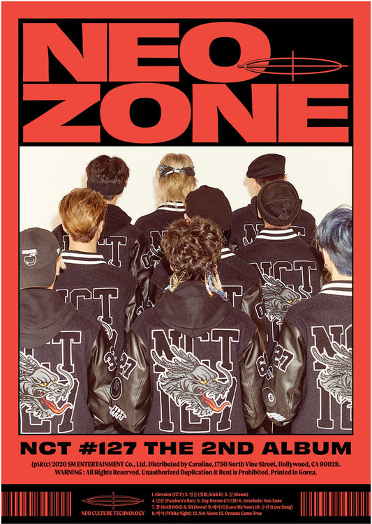 the album cover for NCT 127 - The 2nd Album 'NCT #127 Neo Zone' [C Ver.]
