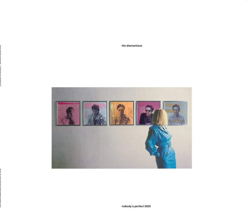 the album cover for Distractions - Nobody's Perfect