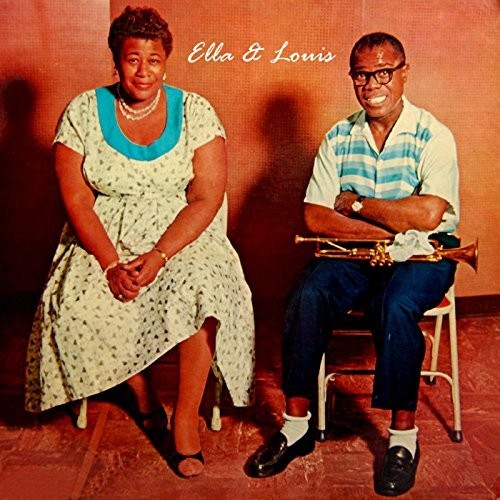 the album cover for Ella Fitzgerald & Louis Armstrong - Ella & Louis (Bonus Tracks) [Deluxe] [Remastered] [Digipak]