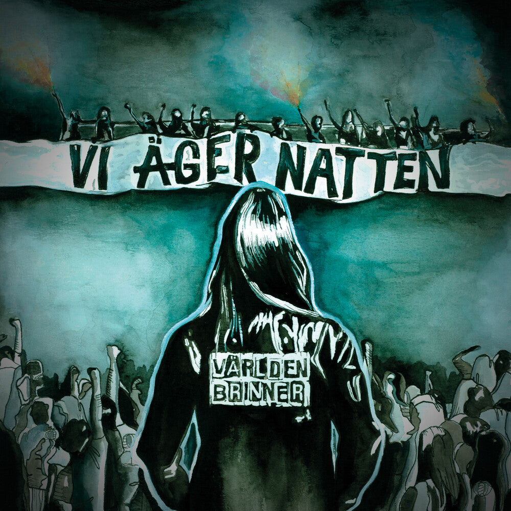 the album cover for Varlden Brinner - Vi Ager Natten