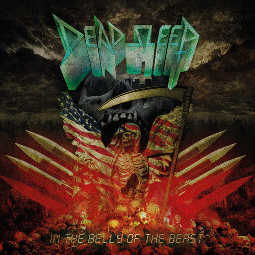 the album cover for Dead Sleep - In The Belly Of The Beast (black Vinyl)