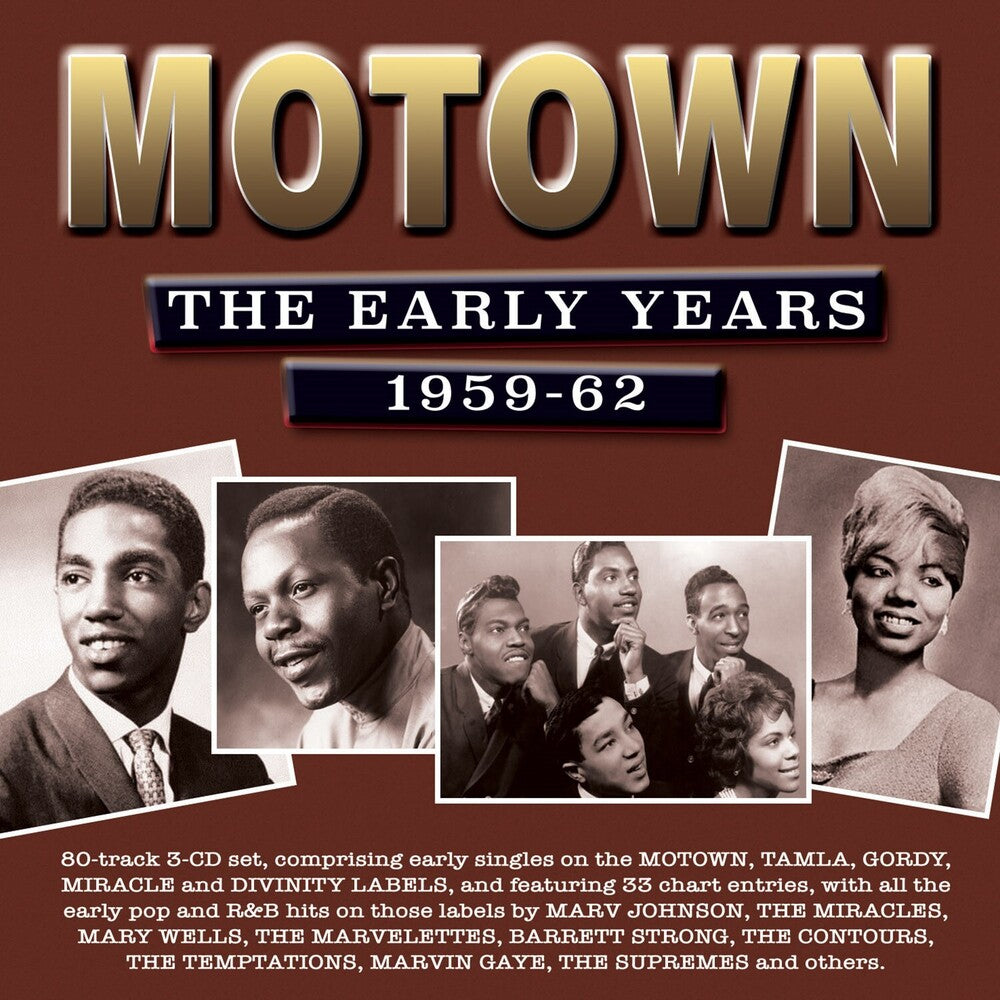 the album cover for Motown The Early Years 1959-62 / Various - Motown: The Early Years 1959-62 (Various Artists)