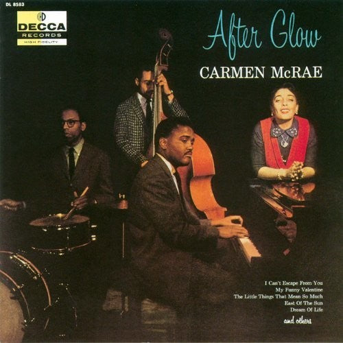 the album cover for Carmen Mcrae - After Glow