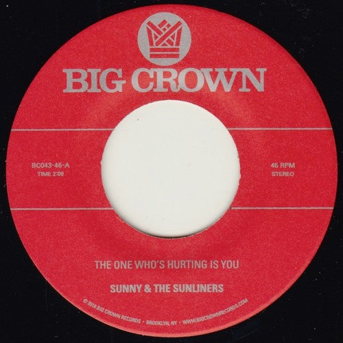 the album cover for Sunny & Sunliners - The One Who's Hurting You Is / Should I Take You Home