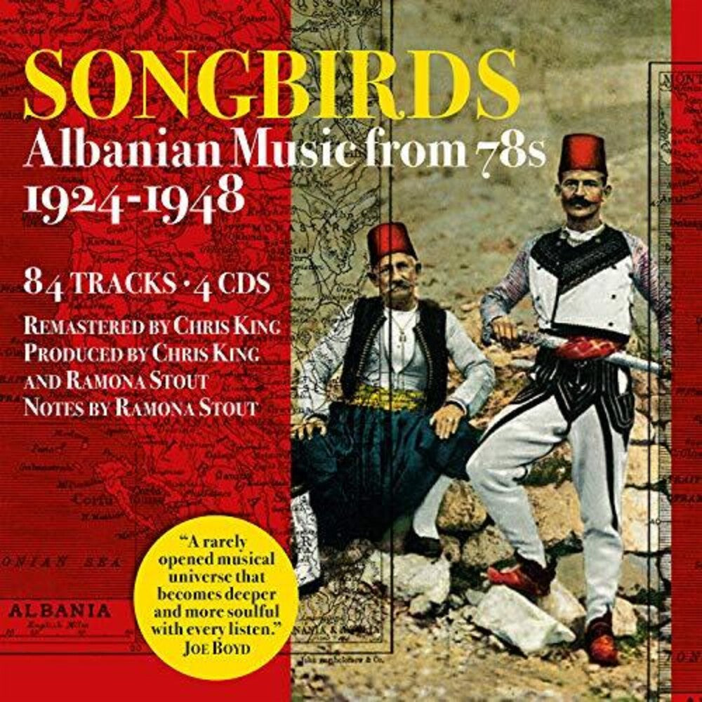 the album cover for Songbirds Albanian Music From 78s 1924-1948 / Var - Songbirds: Albanian Music From 78s 1924-1948 (Various Artists)