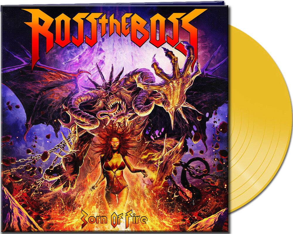 the album cover for Ross The Boss - Born Of Fire [Digipak]