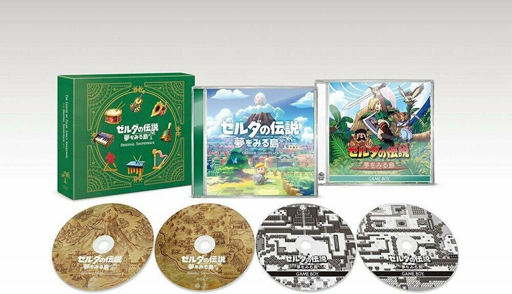 the album cover for Legend Of Zelda Links Awakening / OST Jpn - Legend of Zelda: Link's Awakening Soundtrack (4 CD Set)