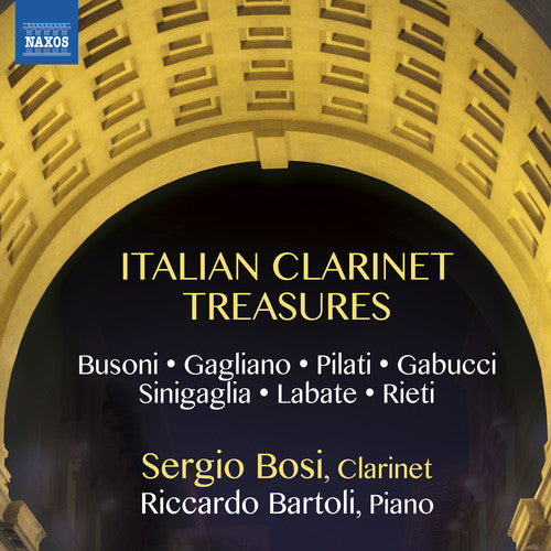 the album cover for Bonnard / Bosi / Bartoli - Italian Clarinet Treasures