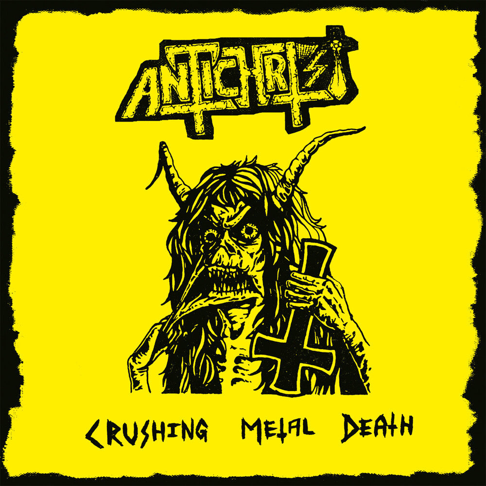 the album cover for Antichrist - Crushing Metal Death