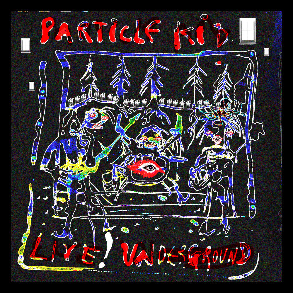 the album cover for Particle Kid - Live! Underground