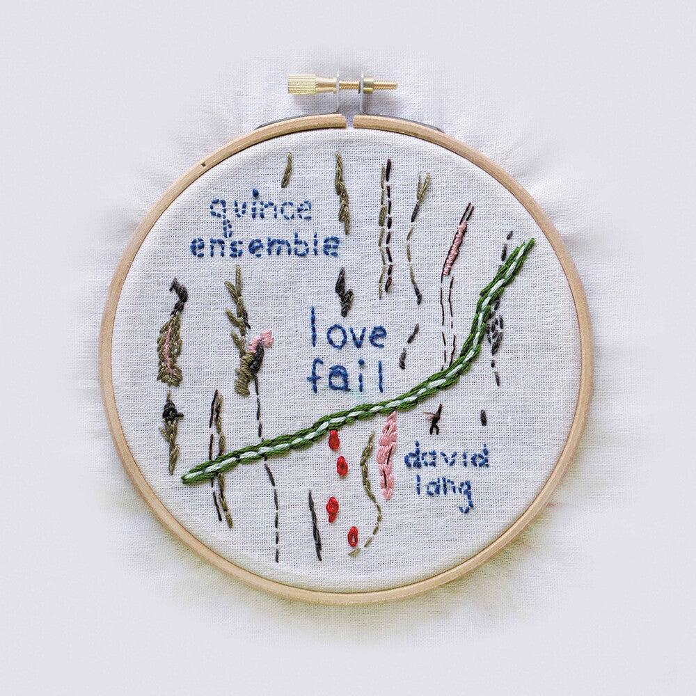 the album cover for Lang / Quince Ensemble - Love Fail