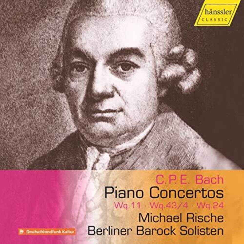 the album cover for C Bach PE / Rische / Berliner Barock Solisten - Piano Concertos
