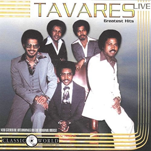 the album cover for Tavares - Greatest Hits Live