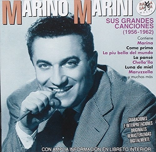 the album cover for Marino Marini - Sus Grandes Canciones (1956-1962)