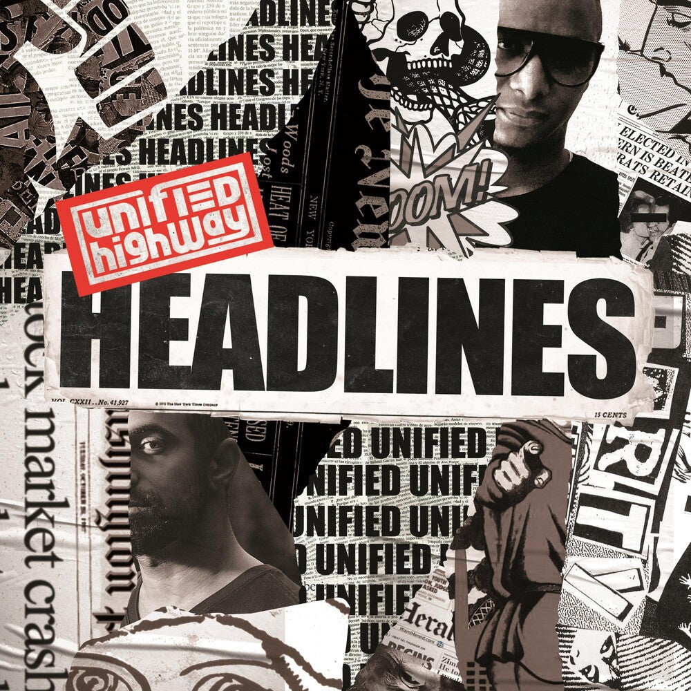 the album cover for Unified Highway - Headlines