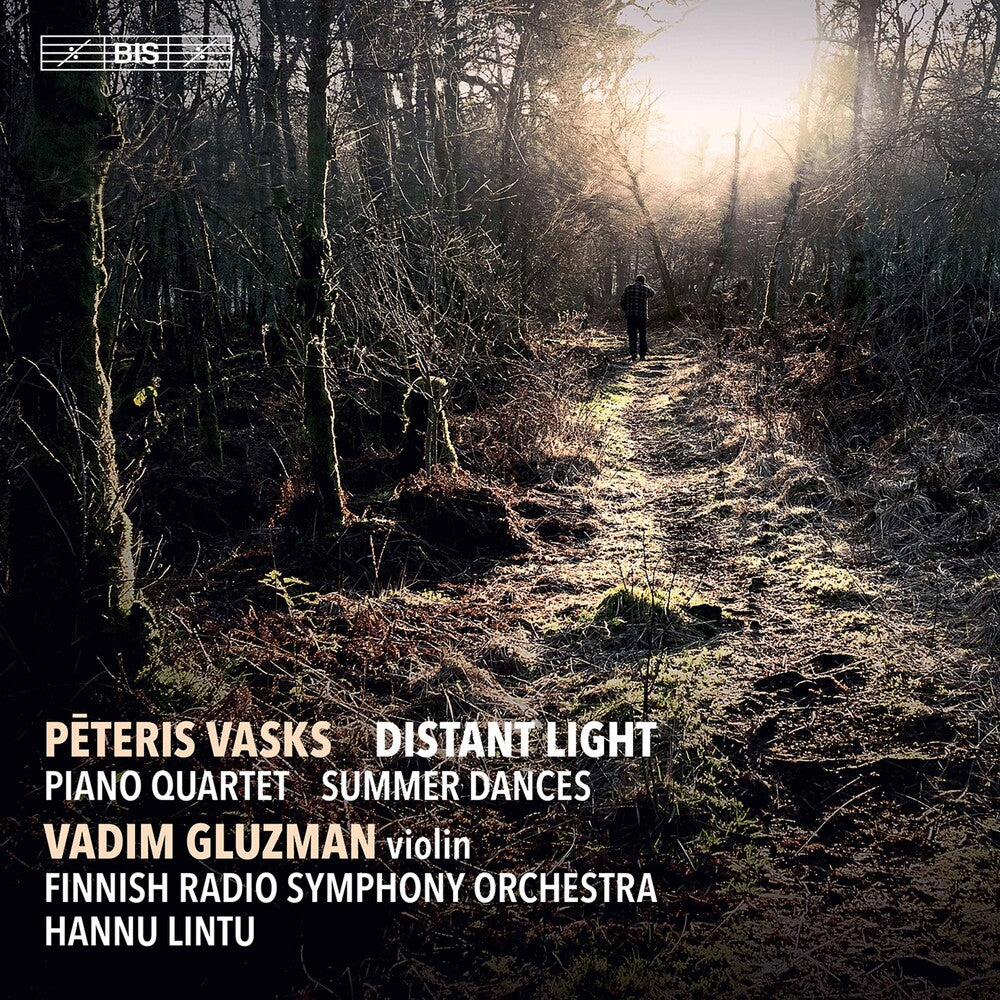 the album cover for Vasks / Gluzman / Finnish Radio Symphony Orch - Distant Light / Piano Quartet