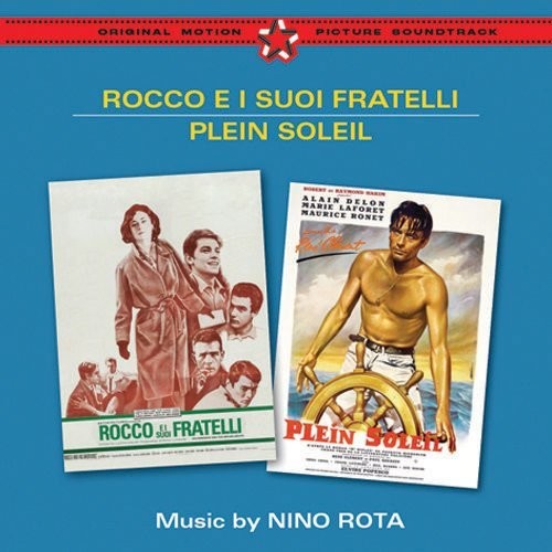 the album cover for Nino Rota - Rocco E I Suoi Fratelli (Rocco and His Brothers) / Plein Soleil (Purple Noon) (Original Soundtrack)