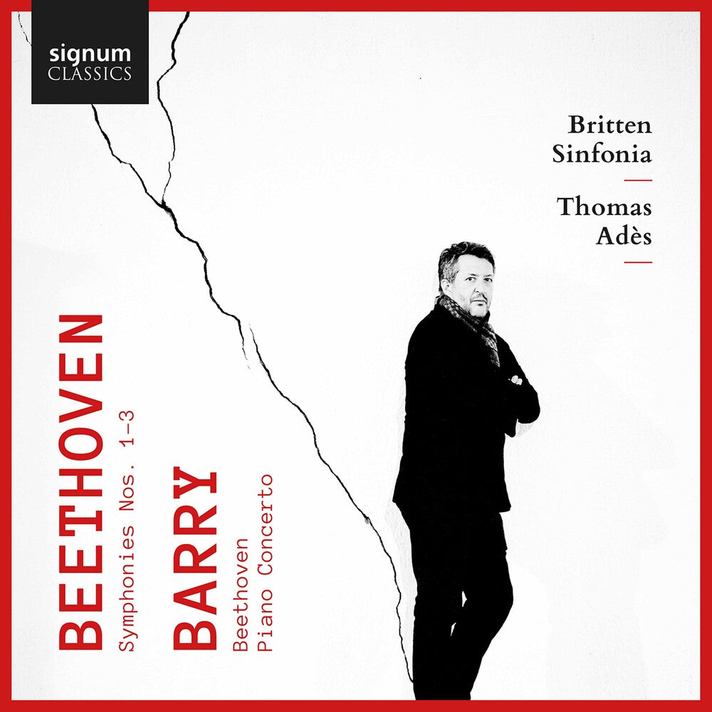 the album cover for Beethoven / Britten Sinfonia / Ades - Symphonies 1-3