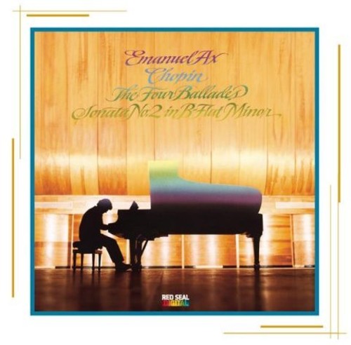 the album cover for Ax - 4 Ballades Piano Sonates