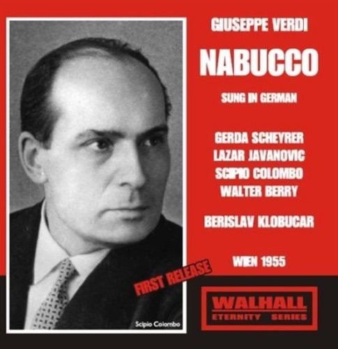 the album cover for Berislav Klobucar - Nabucco