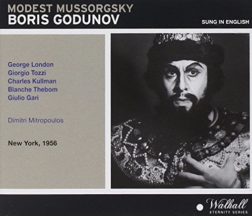the album cover for Dimitri Mitropoulos - Mussorgsky: Boris Godunov (Sung In English) [Live Recording 1956]