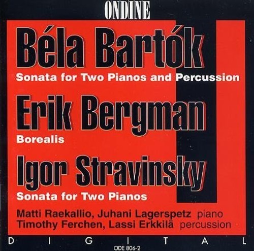 the album cover for Raekallio / Lagerspetz - Bartuk Bergman Stravinsky
