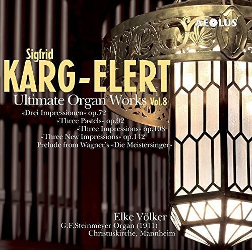 the album cover for Elke Volker - V8: Organ Works