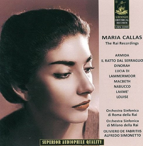 the album cover for Callas / Simonetto - Callas