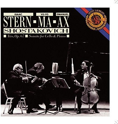 the album cover for Shostakovich / Ax, Emanuel / Ma, Yo-Yo - Shostakovich: Trio Op 67 Cello
