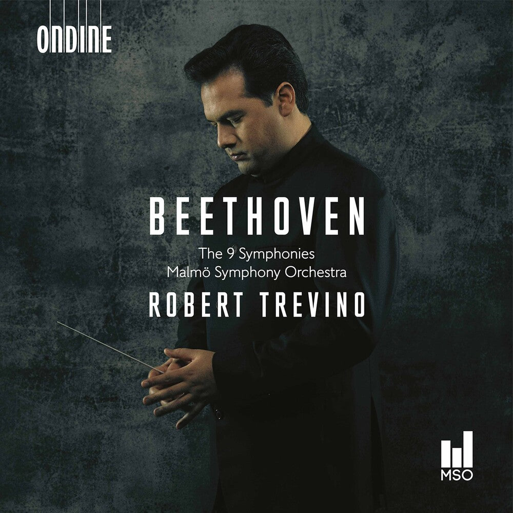 the album cover for Beethoven / Malmo Symphony Orch / Trevino - 9 Symphonies