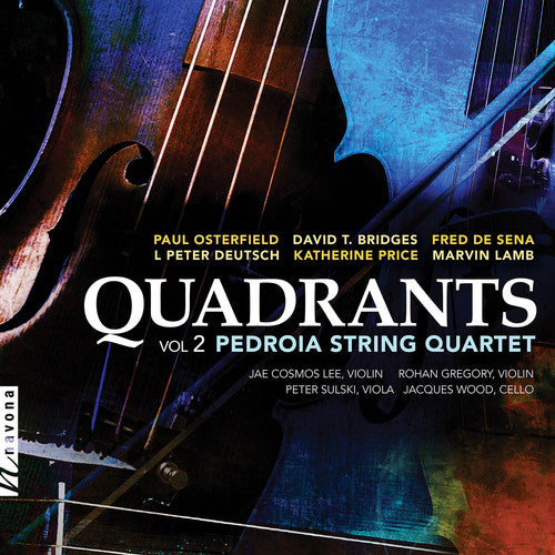 the album cover for Price / Pedroia String Quartet / Wood - Quadrants 2