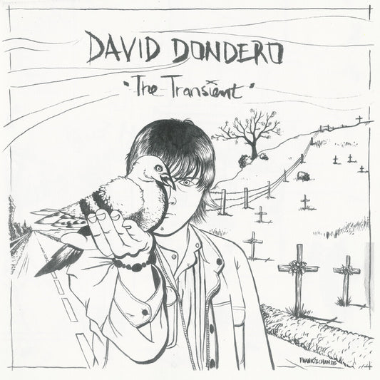 the album cover for David Dondero - The Transient (Two-tone Black & White Vinyl)