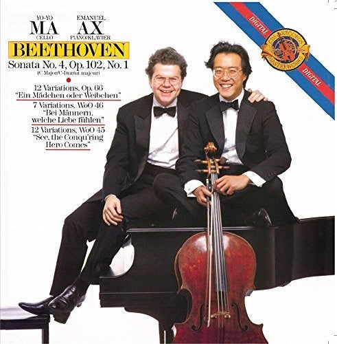 the album cover for Ma / Ax - Cello Sonata 4