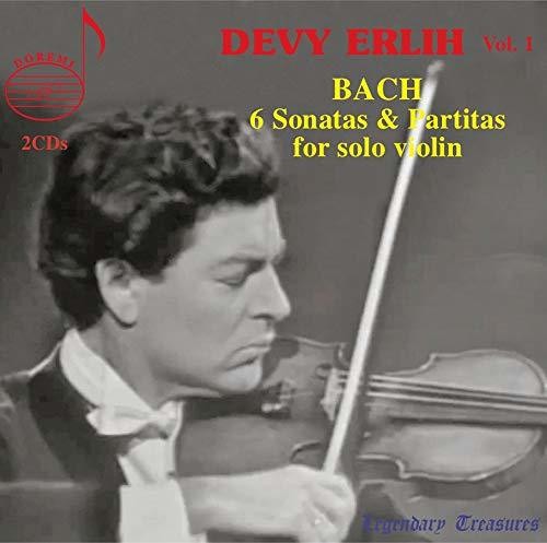 the album cover for J Bach S / Erlih - 6 Sonatas & Partitas for Solo Violin