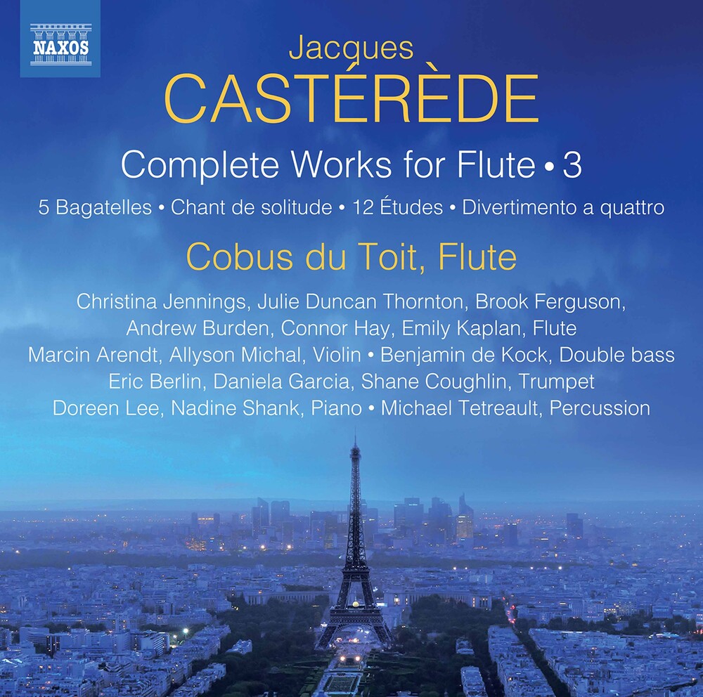 the album cover for Casterede / Cobus Du Toit - Complete Works for Flute 3