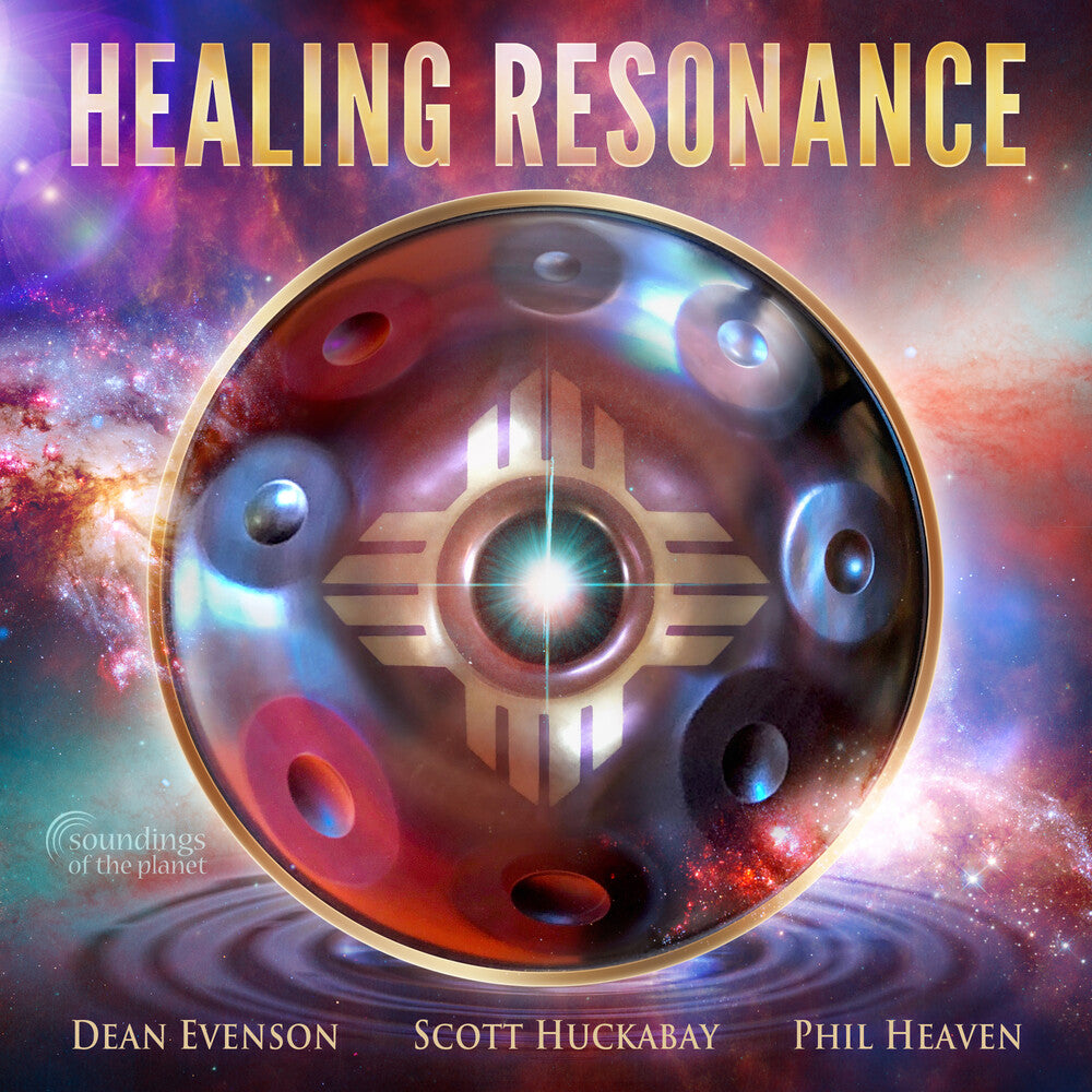 the album cover for Dean Evenson / Huckabay,Scott / Heaven,Phil - Healing Resonance [Digipak]