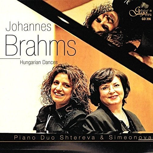 the album cover for Brahms / Piano Duo Shtereva & Simeonova - Hungarian Dances