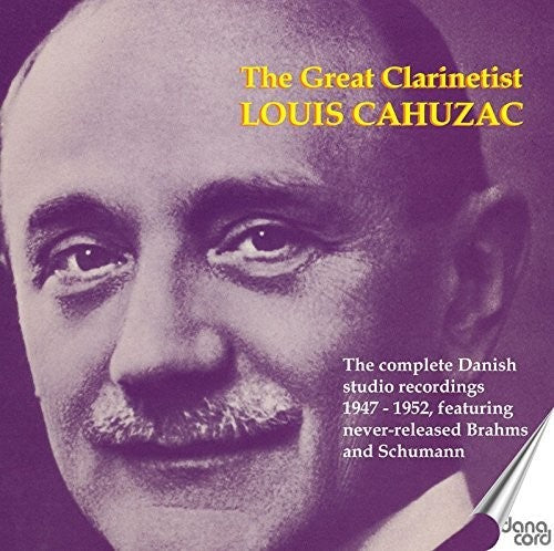 the album cover for Brahms / Cahuzac - Great Clarinettist