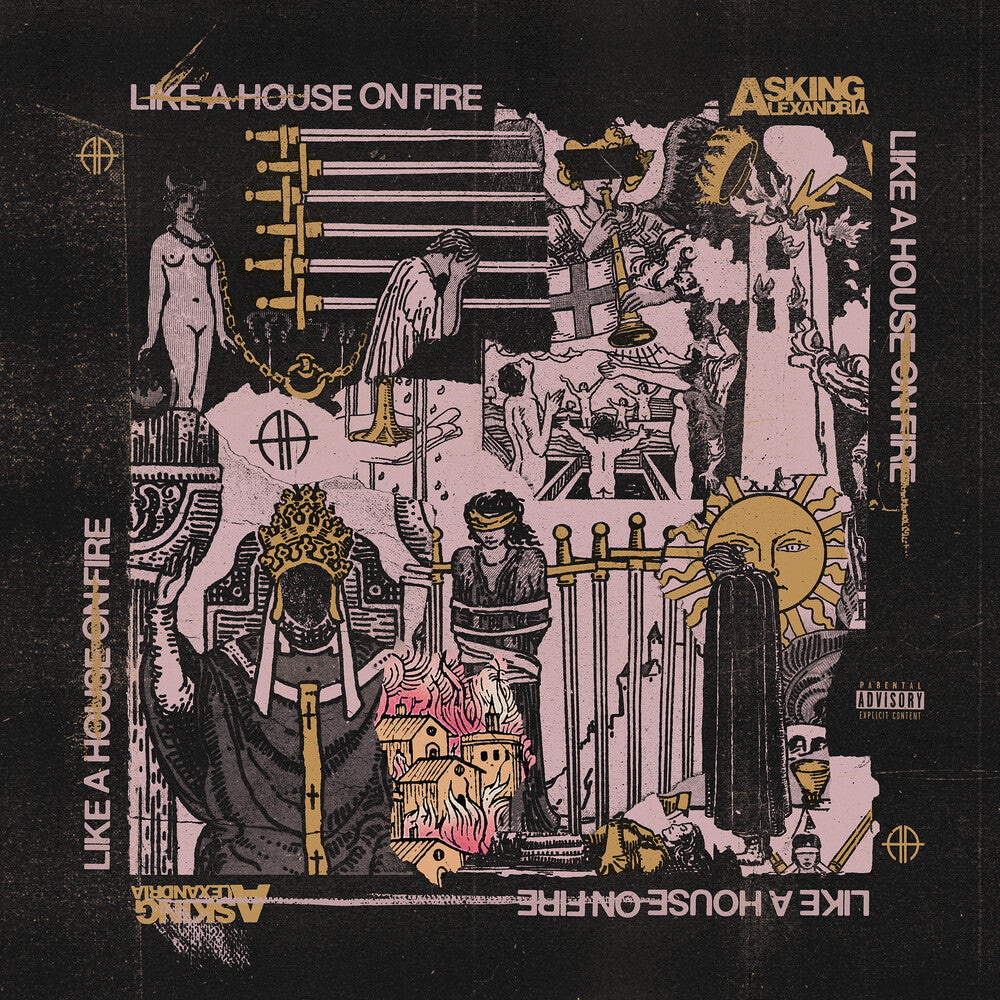 the album cover for Asking Alexandria - Like A House On Fire