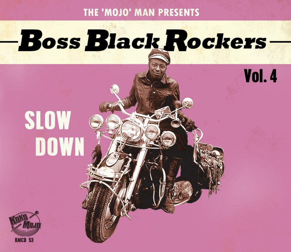 the album cover for Boss Black Rockers Vol 4 Slow Down / Various - Boss Black Rockers Vol 4 Slow Down (Various Artists)