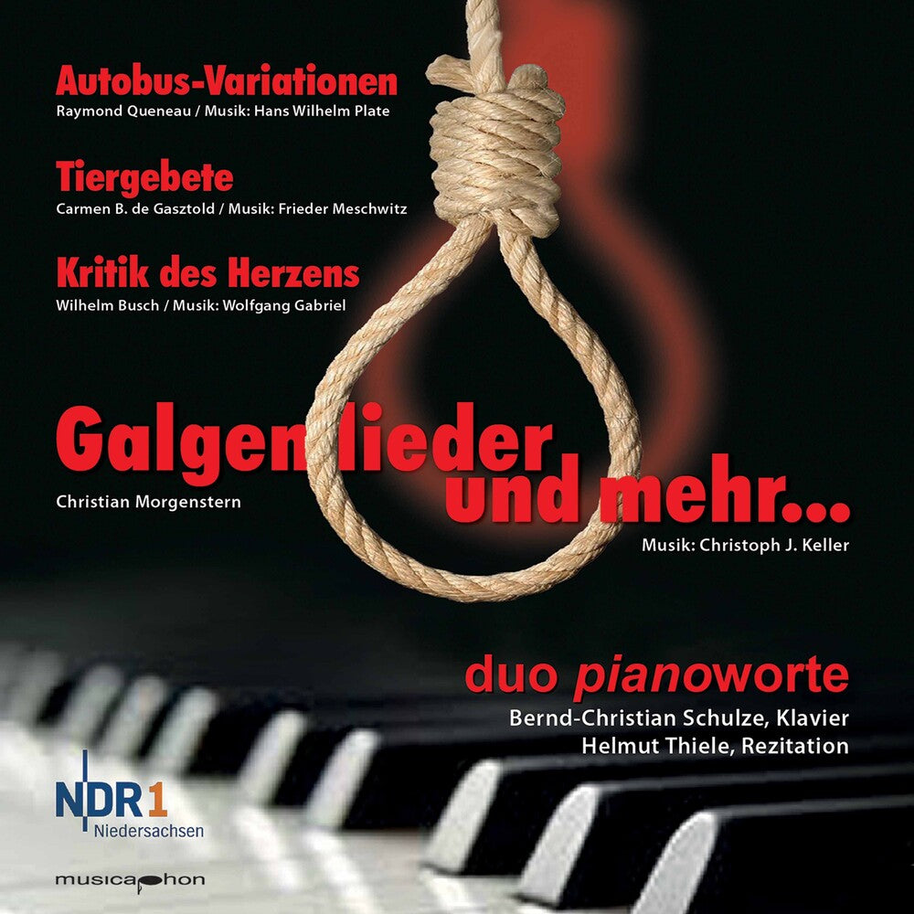 the album cover for Galgenlieder Und Mehr / Various - Galgenlieder Und Mehr