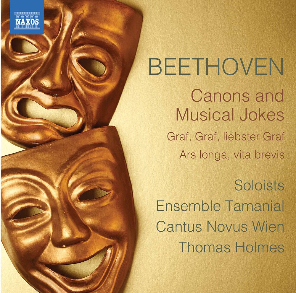 the album cover for Beethoven / Cantus Novus Wien / Holmes - Canons & Musical Jokes
