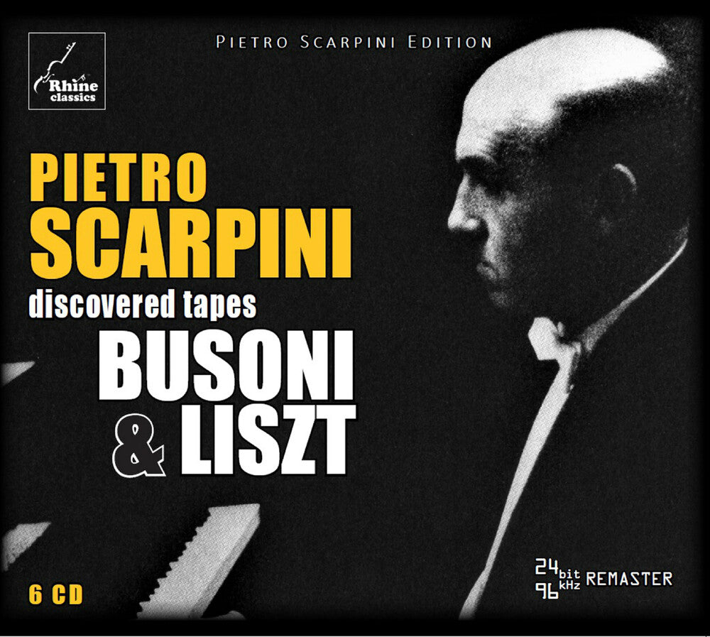 the album cover for Busoni / Scarpini - Discovered Tapes